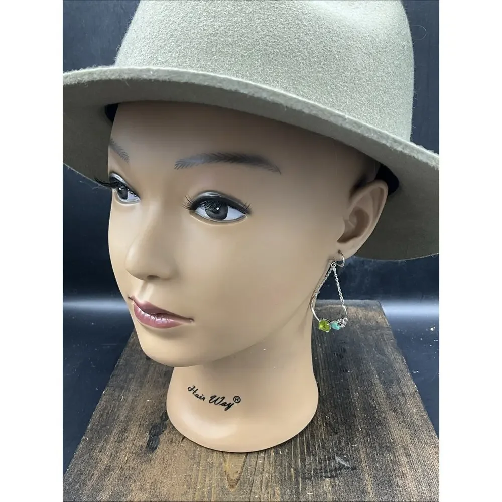 Barse Tangiers Earrings- Peridot & Turquoise - Silver- NWT